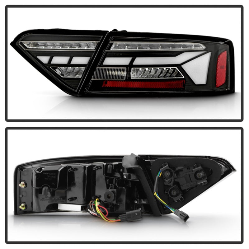 SPYDER Apex 13-17 Audo A5 / S5 / RS5 (Factory LED) LED Tail Lights - Blk (ALT-YD-AA513LED-SEQGR-BK) 5089045