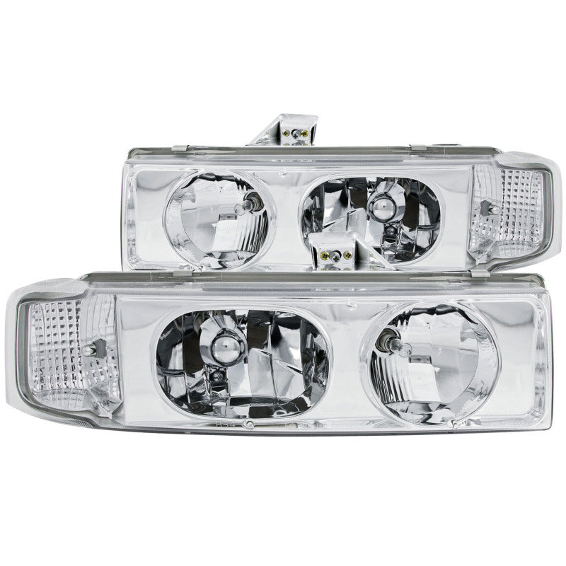 Anzo Chrome Crystal Headlights 1995-2005 Chevrolet Astro