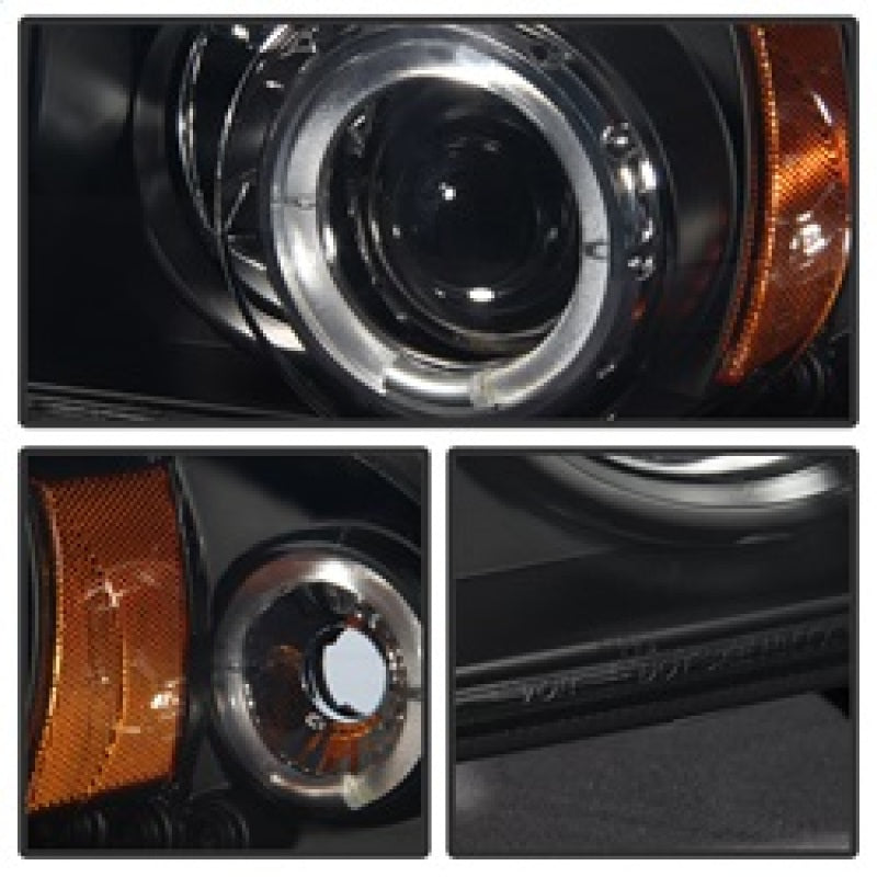 Spyder Dodge Dakota 97-04/Durango 98-03 1PC Projector Headlights LED Halo LED Blk PRO-YD-DDAK97-BK 5009784