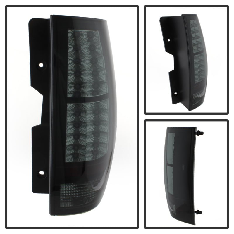 FR SPORT Spyder Chevy Suburban/GMC Yukon/Yukon Denali 07-14 LED Tail Lights Blk Smke...