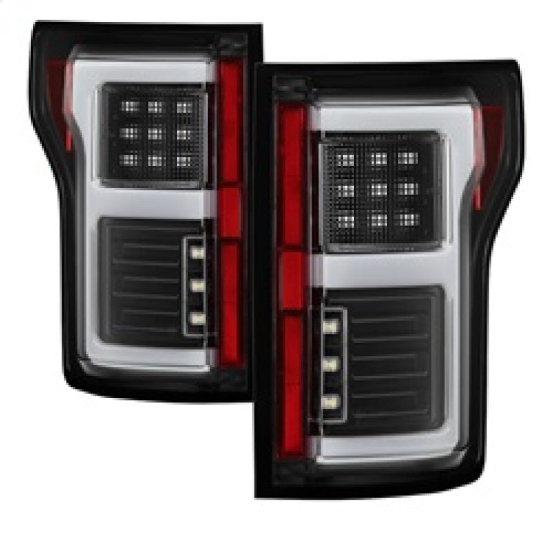 FR SPORT Spyder 15-18 Ford F-150 Light Bar LED Tail Lights (w/Blind Spot) - Black...