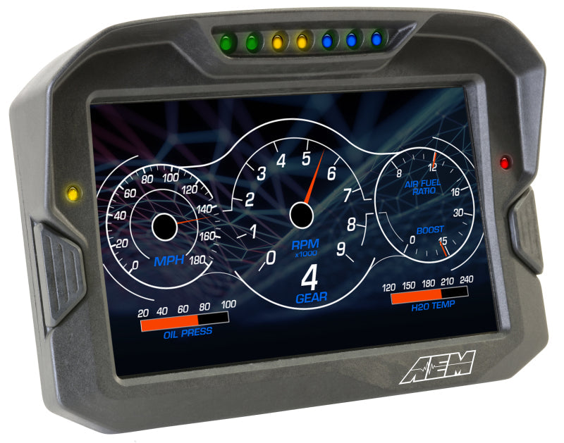 AEM Electronics Digital Dash, CD-7LG, Carbon Housing, Data Logging, GPS, CAN Bus, Kit