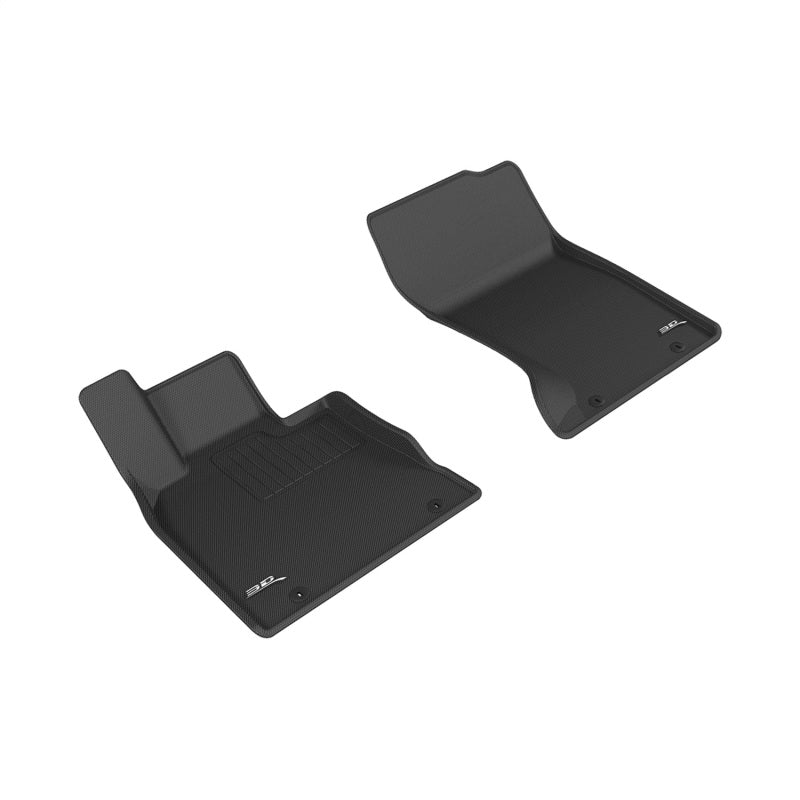 3D MAXpider 17-21 Genesis G90 AWD Kagu 1st Row Floormats - Black L1GS00011509
