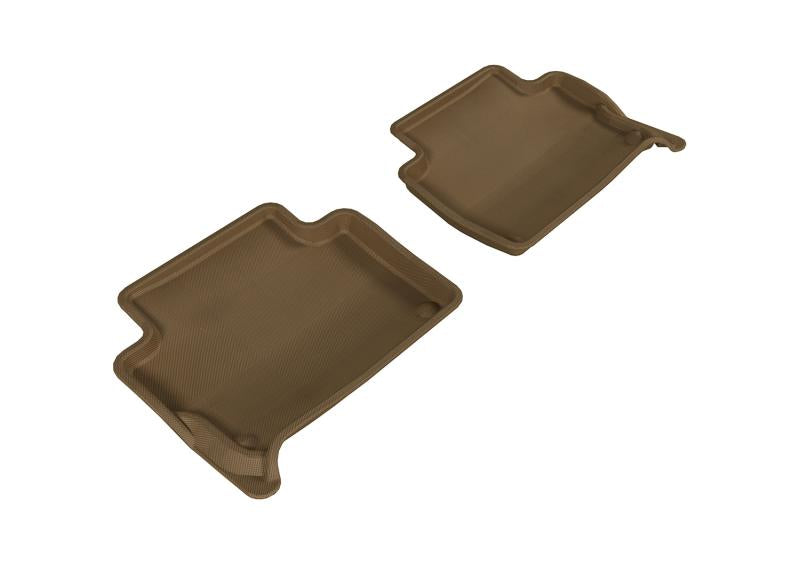 3D MAXpider 2007-2015 Audi Q7 Kagu 2nd Row Floormats - Tan L1AD02621502