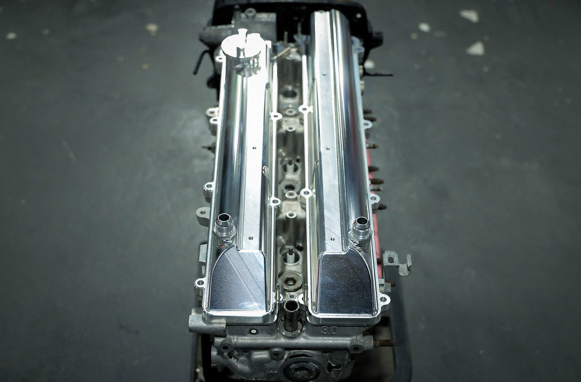 Bull Boost Performance Toyota Supra 2JZ GE VVTI Billet Valve Covers Anodized Oil Cap Bolts 2J AN...