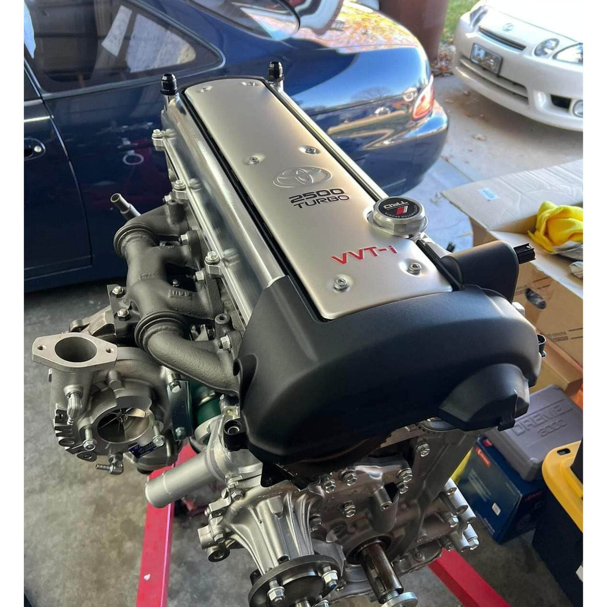 STRATEC SYSTEMS 2JZ GTE VVTI Only Billet Valve Covers Bolts 2J AN10 For Lexus Toyota GS IS SC 300...