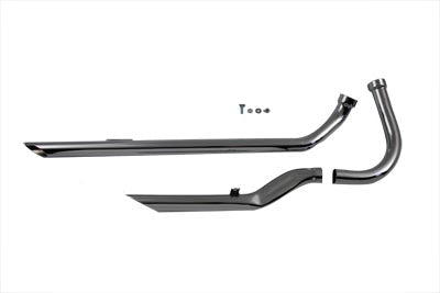 Exhaust Drag Pipe Set Flat Front Pipe - 712D40