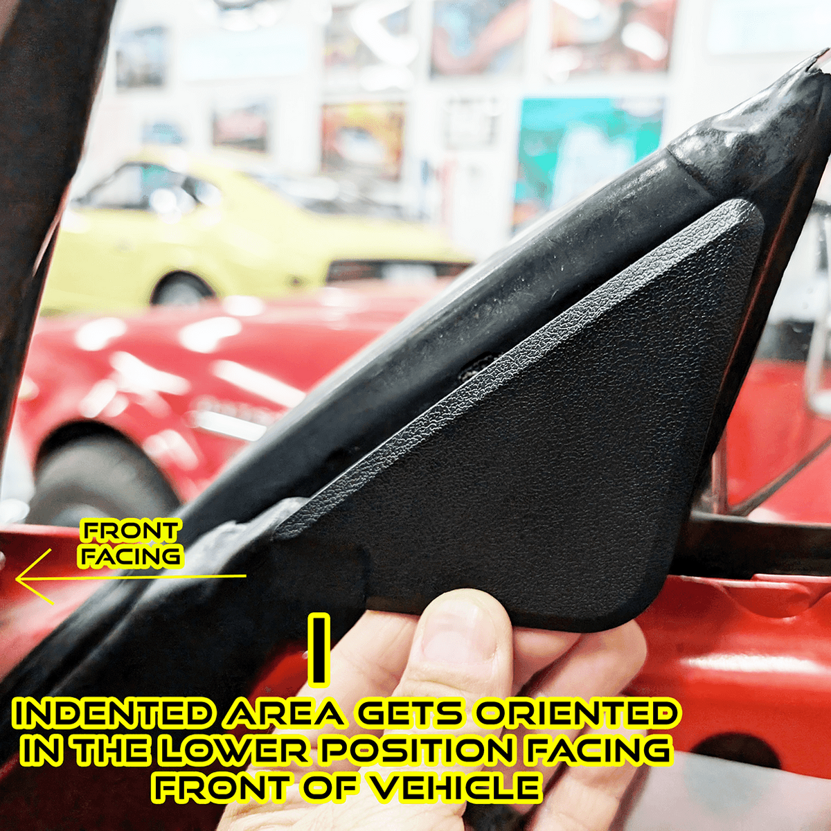 ZSPEC Z31 300zx Door Side-Mirror Interior Trim Covers, Black, Left & Right Side