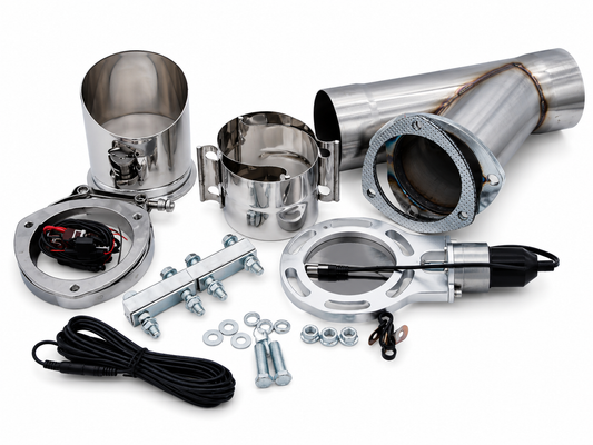 Granatelli Electronic Exhaust Cutout Kit 302540 - SS Slip-Fit - 4.00"