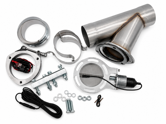 Granatelli Motor Sports Electronic Exhaust Cutout Kit 303540 - Mild Steel Slip-Fit -4.00" inch