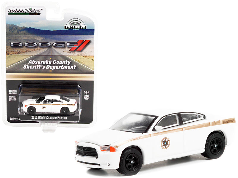 Rapid Vehicles 2011 Dodge Charger Pursuit White "Absaroka County Sheriff's Department" "Hobby...