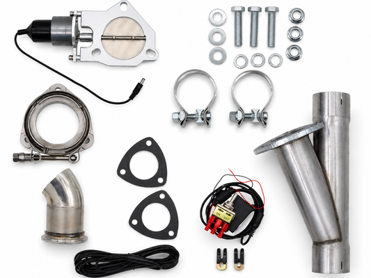 Granatelli Motor Sports Electronic Exhaust Cutout Kit 303530 - Mild Steel Slip-Fit - 3.00"
