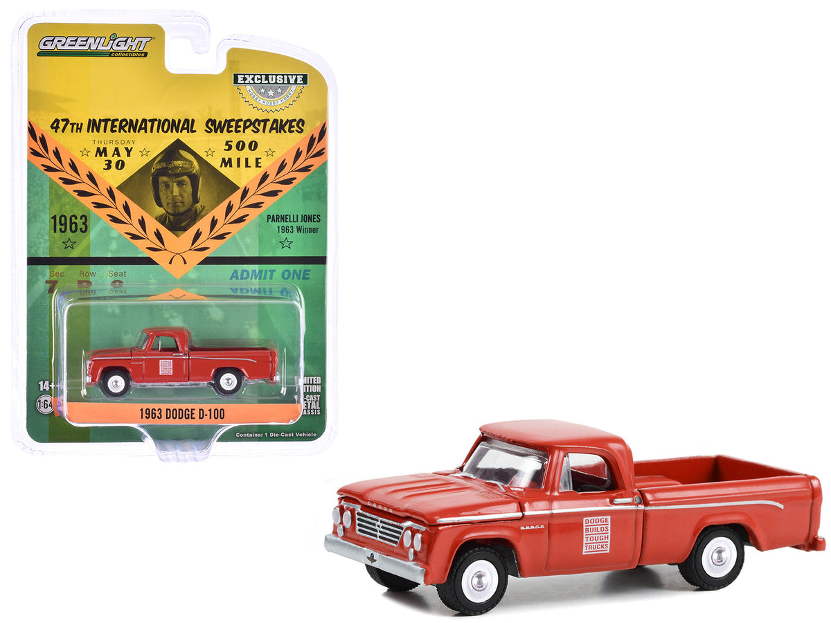 Rapid Vehicles 1963 Dodge D-100 Pickup Truck "47th International 500 Mile Sweepstakes -...