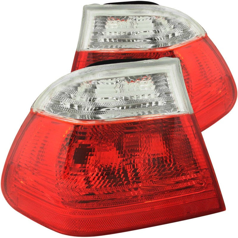 Anzo 1999-2001 BMW 3 Series E46 Tail lights Red/Clear