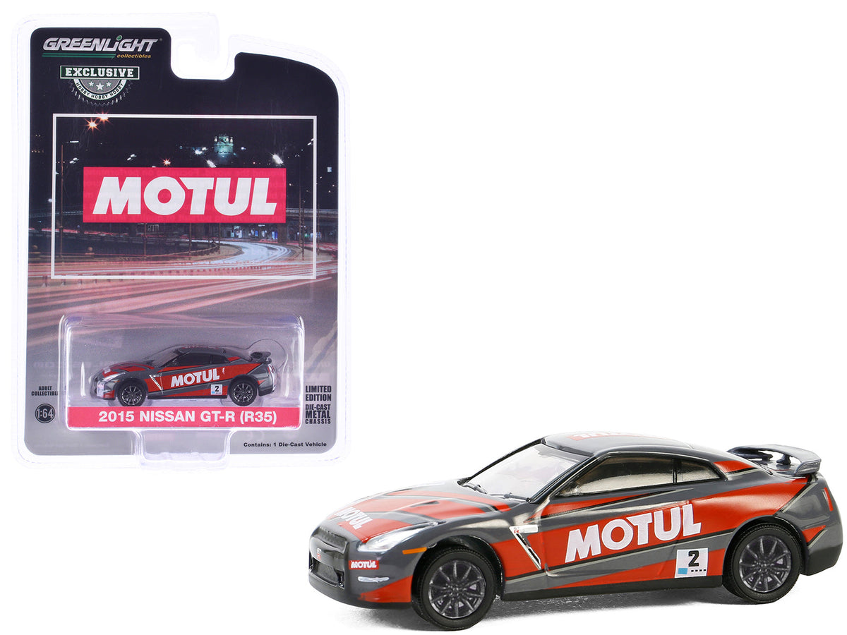 Rapid Vehicles 2015 Nissan GT-R (R35) #2 "MOTUL" Gray with Red Graphics "Hobby Exclusive" Series...