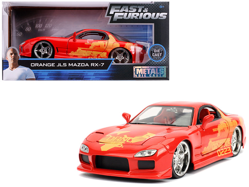 Rapid Vehicles Orange Julius' Mazda RX-7 "Fast & Furious" Movie 1/24 Diecast Model Car by Jada ...