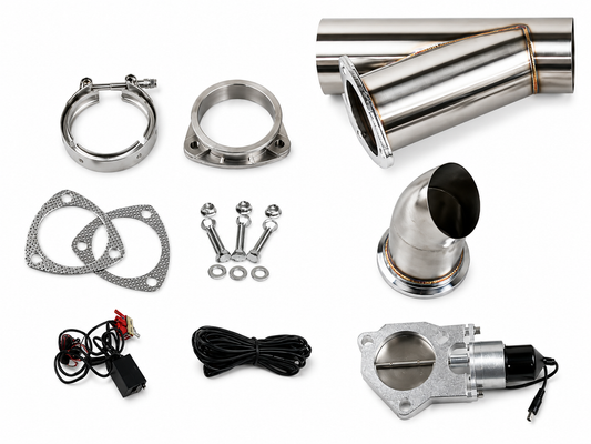 Granatelli Motor Sports Electronic Exhaust Cutout Kit 307530 - Stainless Steel Weld-In 3.00"