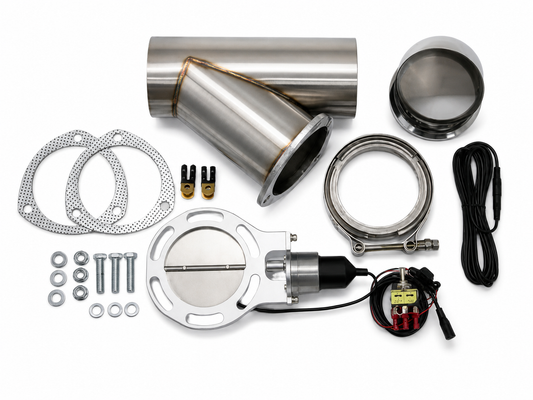 Granatelli Motor Sports Electronic Exhaust Cutout Kit 307540 - Stainless Steel Weld-In -4.00"