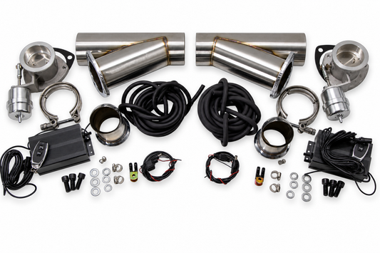 Granatelli Motor Sports Vacuum/Pressure Controlled Electronic Exhaust Cutout Systems - Stainless Steel Slip-Fit 309525K