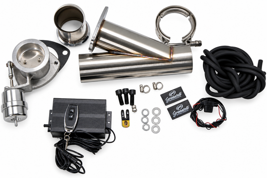 Granatelli Motor Sports Vacuum/ Pressure Controlled Electronic Exhaust Cutout Systems - Stainless Steel Weld-In 309625