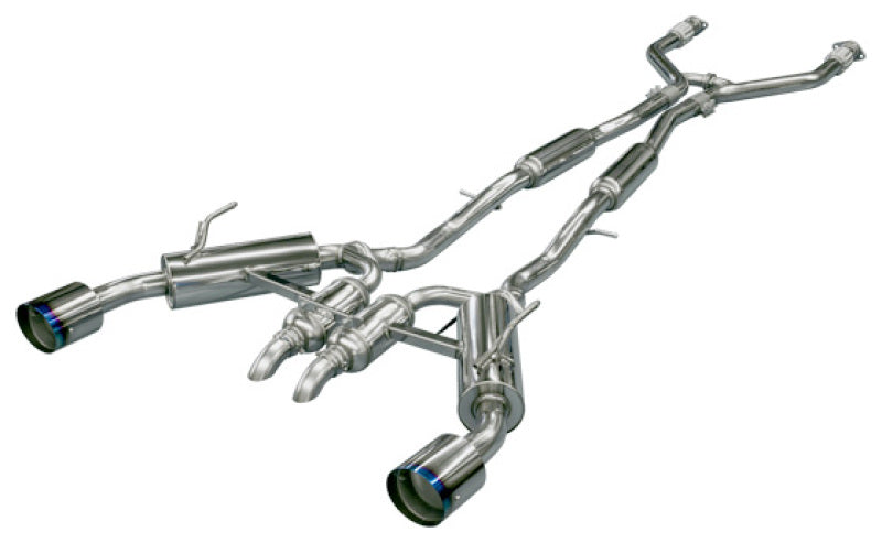 FR SPORT HKS Infiniti Q50 Hybrid VQ37 Full Dual Muffler - View 2
