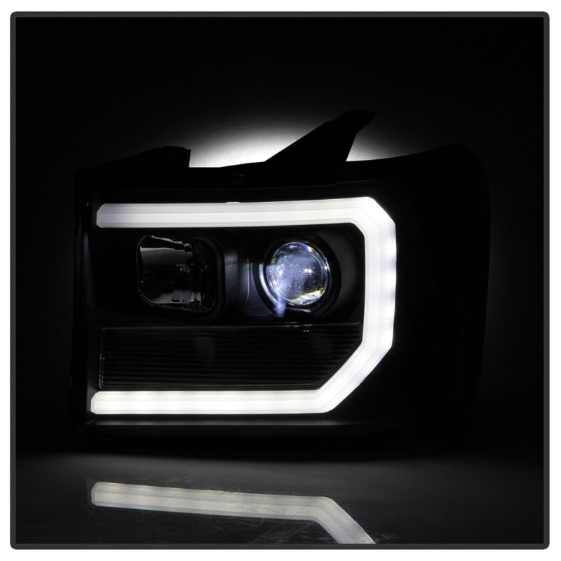 FR SPORT Spyder GMC Sierra 1500/2500/3500 07-13 Denali 08-13 LED Headlights Blk...