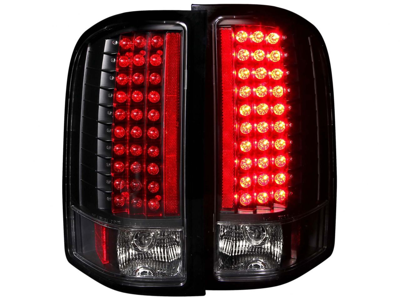 Anzo 2007-2013 Chevrolet Silverado 1500 LED Taillights Black