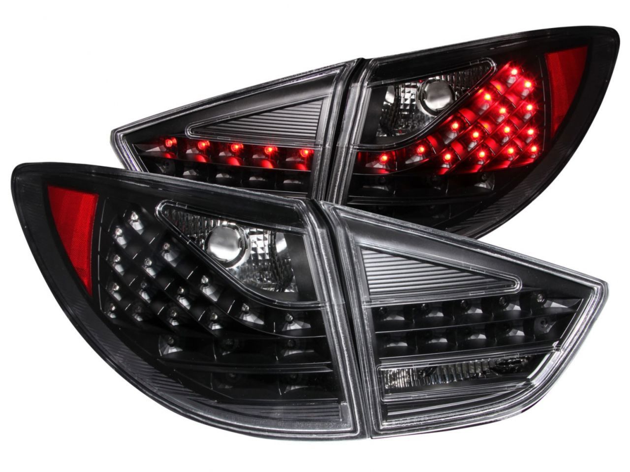 Anzo 2010-2013 Hyundai Tucson LED Taillights Chrome 4pc