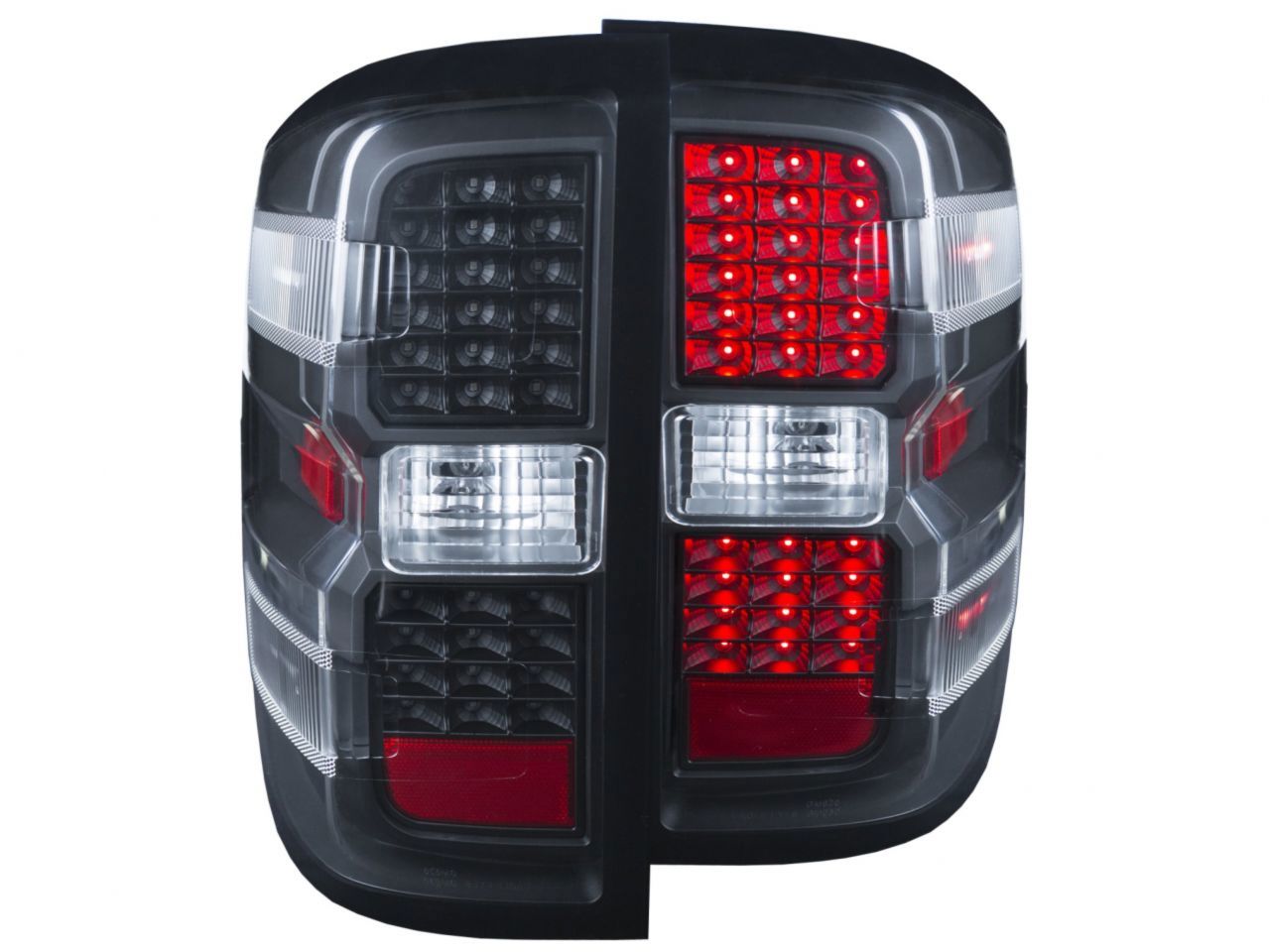 Anzo 2014-2016 Chevrolet Silverado LED Taillights Black