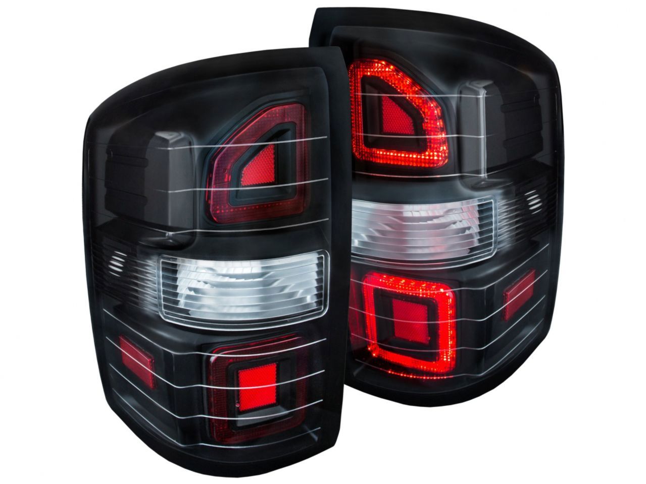 Anzo 2014-2015 Gmc Sierra LED Taillights Black G2