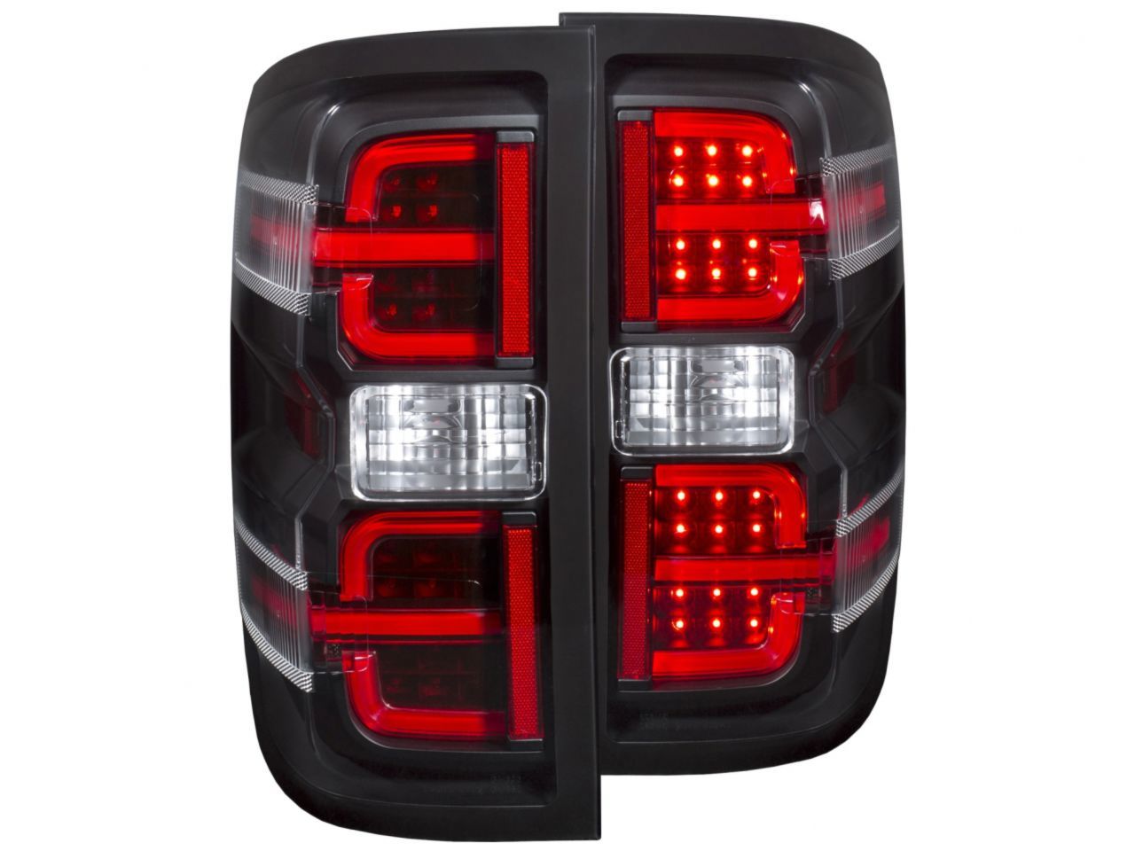 Anzo 2014-2016 Chevrolet Silverado LED Taillights Black