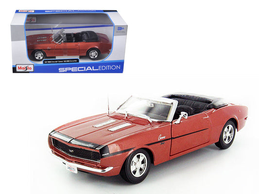 Rapid Vehicles 1968 Chevrolet Camaro SS 396 Convertible Bronze 1/24 Diecast Model Car by Maisto ...
