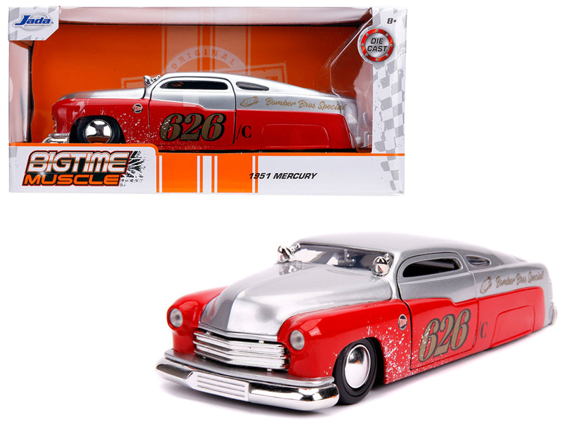 Rapid Vehicles 1951 Mercury Silver and Red #626 "Holley" "Bomber Bros Special" "Bigtime Muscle"...