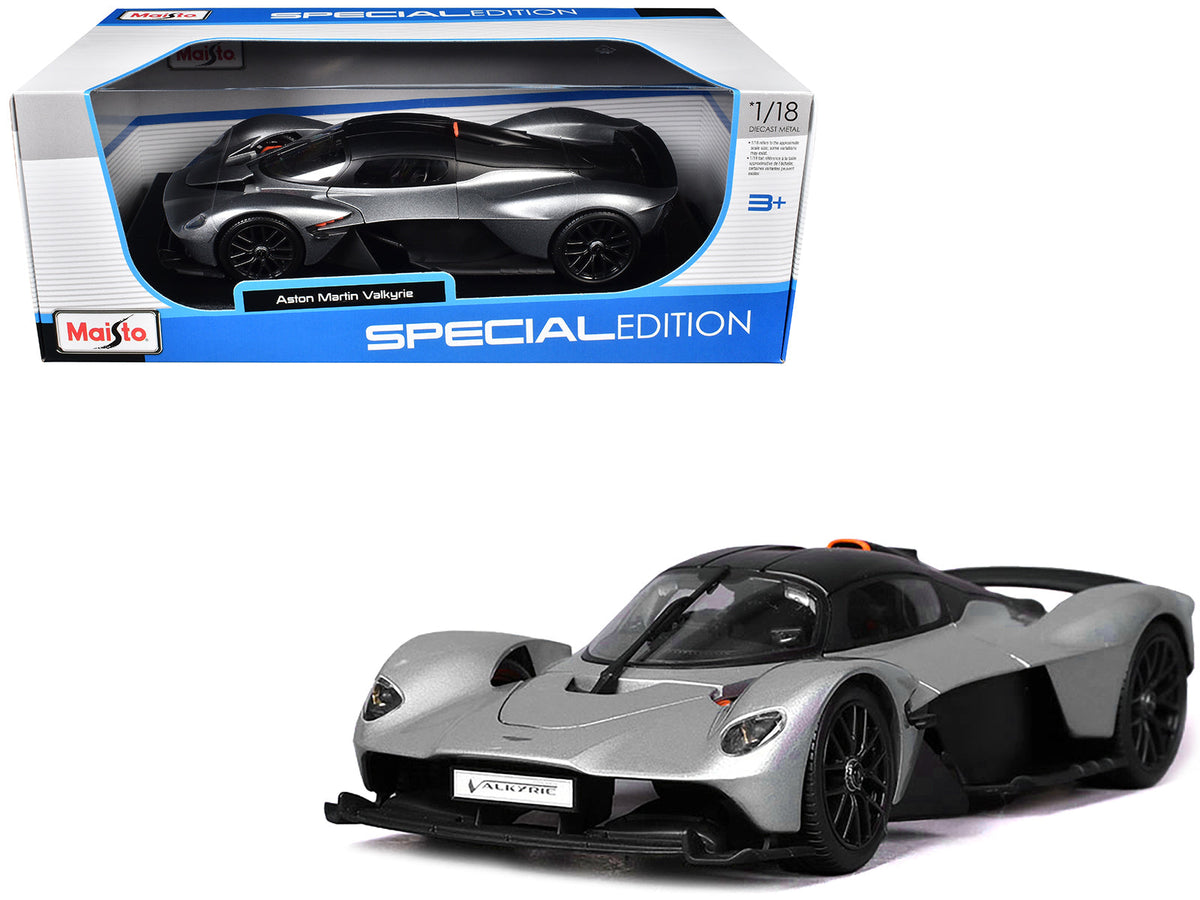 Rapid Vehicles Aston Martin Valkyrie Silver Metallic with Matt Black Top "Special Edition" Series...