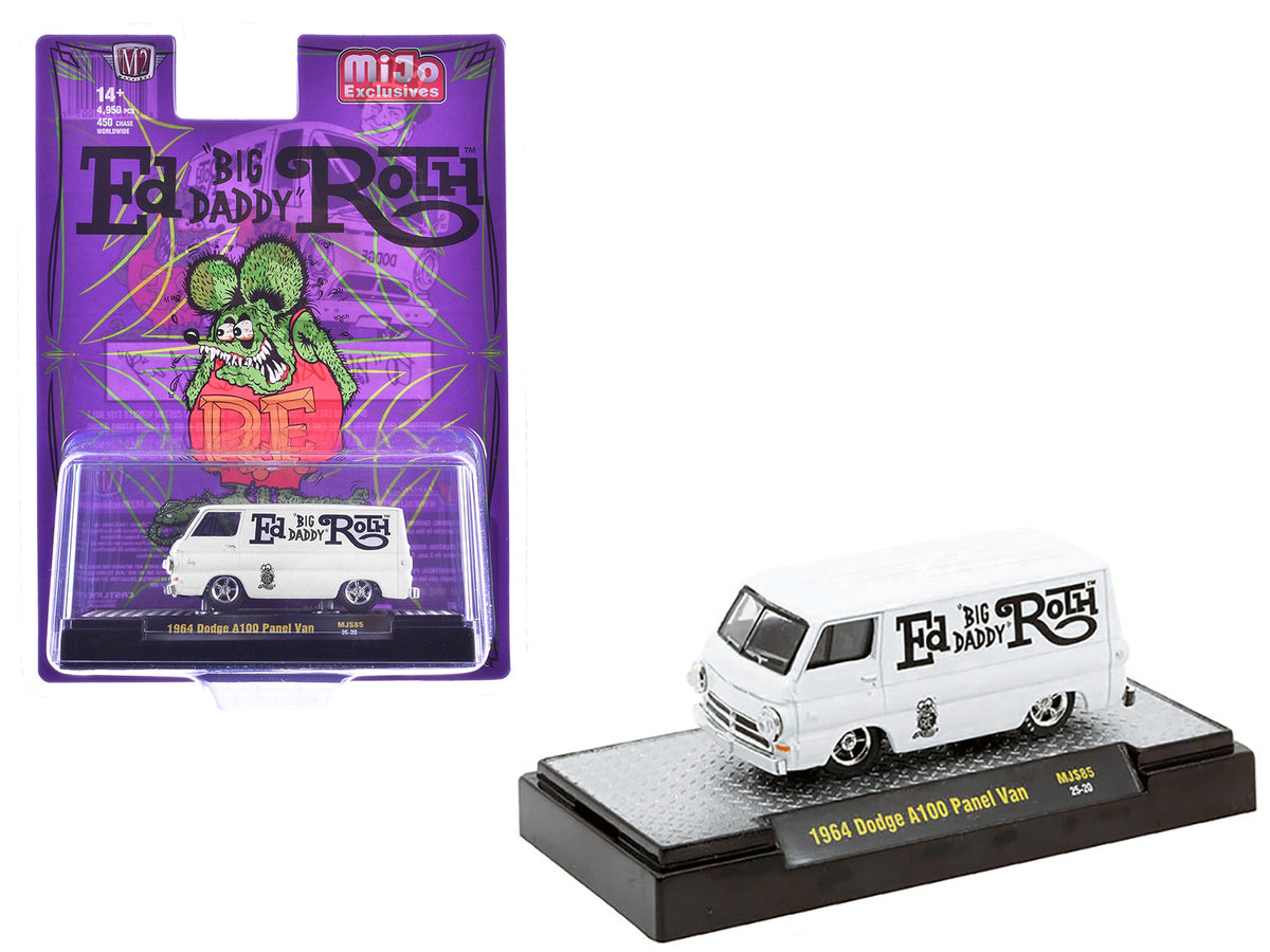 Rapid Vehicles 1964 Dodge A100 Panel Van "Ed 'Big Daddy' Roth - Rat Fink" White Limited Edition...