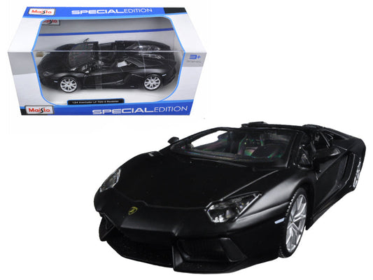 Rapid Vehicles Lamborghini Aventador LP 700-4 Roadster Matt Black 1/24 Diecast Model Car  by...