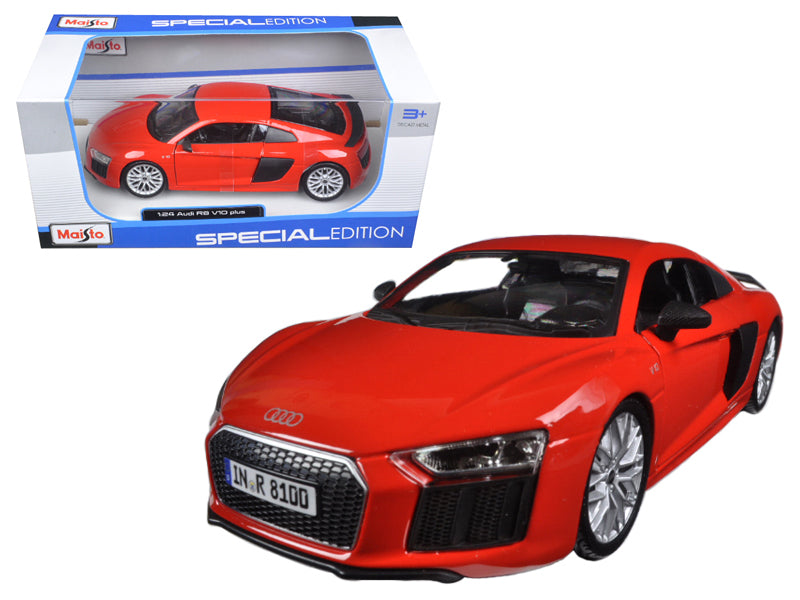 Rapid Vehicles Audi R8 V10 Plus Red Special Edition 1/24 Diecast Model Car by Maisto  free...