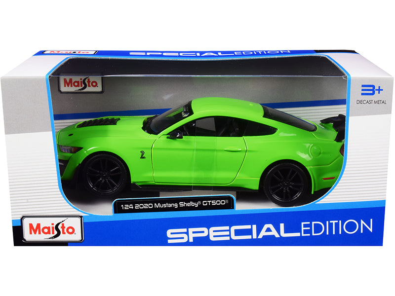 Rapid Vehicles 2020 Ford Mustang Shelby GT500 Bright Green 1/24 Diecast Model Car by Maisto  free...
