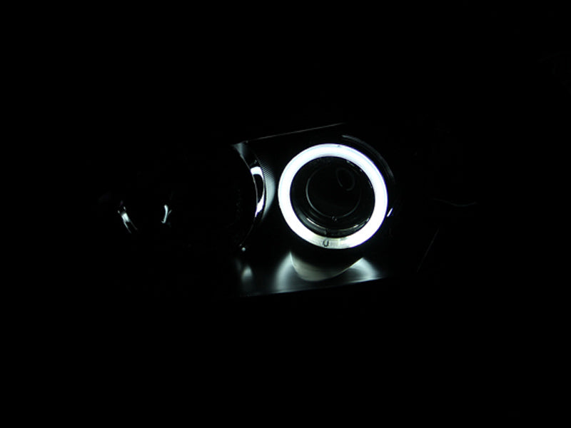Anzo 2004-2008 Mazda 3 Projector Headlights w/ Halo Black (CCFL)