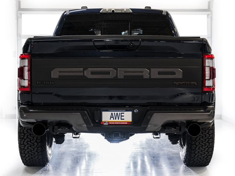 AWE Tuning AWE Gen 3 Ford Raptor SwitchPath Exhaust  - Diamond Black Tips 3025-33356