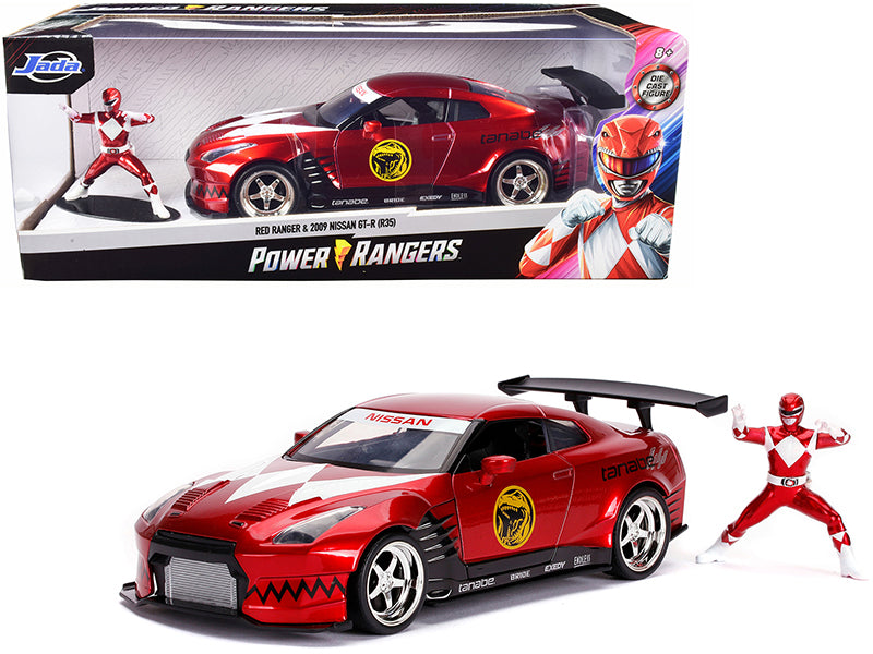 Rapid Vehicles 2009 Nissan GT-R (R35) Candy Red and Red Ranger Diecast Figurine "Power Rangers"...
