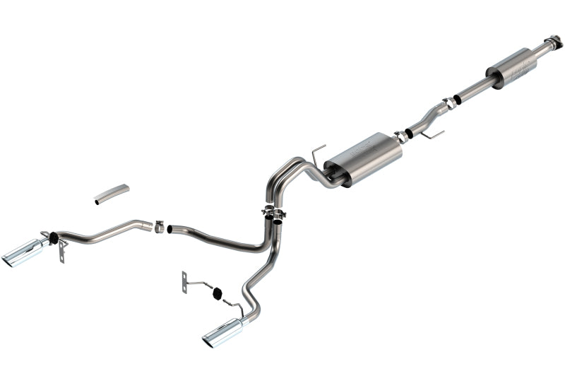 FR SPORT Borla F-150 2021 3.3L CC SB EC STB XL/XLT/Lariat/KR/Plnm/LTD 3/2.25 SRE Cat-Back ATAK...