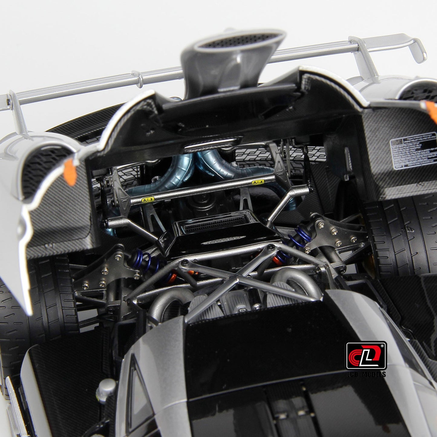 LCD 2020 Pagani Imola Silver w/ Black Wheels 1:18