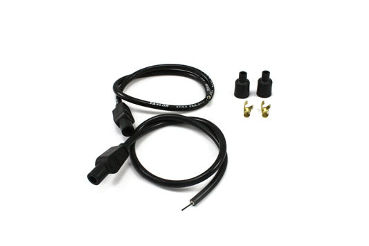 Universal Pro Black 8mm 180° Spark Plug Kit - 76085