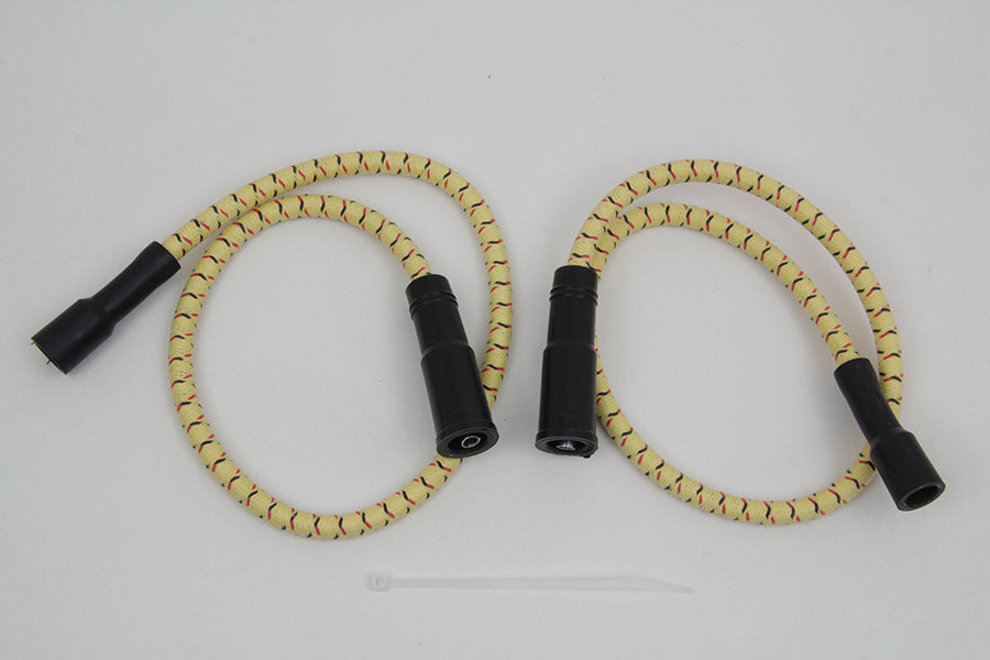 Sumax Yellow with Black & Red Tracer 7mm Spark Plug Wire Set - C20434