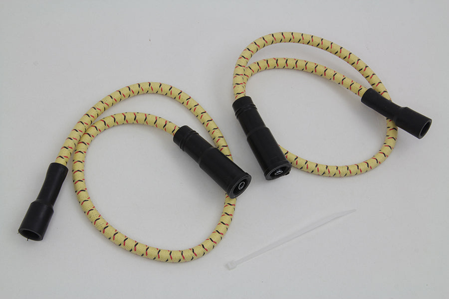 Sumax Yellow with Black & Red Tracer 7mm Spark Plug Wire Set - C20434