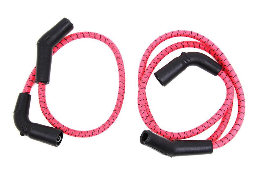 Sumax Red with Black Tracer 7mm Spark Plug Wire Set - C20236