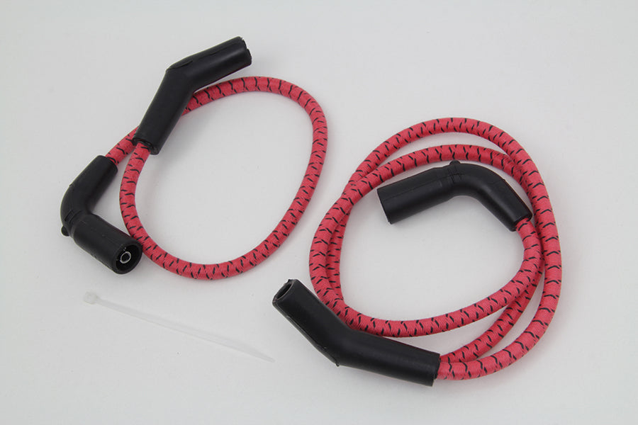 Sumax Red with Black Tracer 7mm Spark Plug Wire Set - C20236