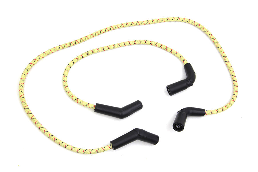 Sumax Yellow with Black & Red Tracer 7mm Spark Plug Wire Set - C20436