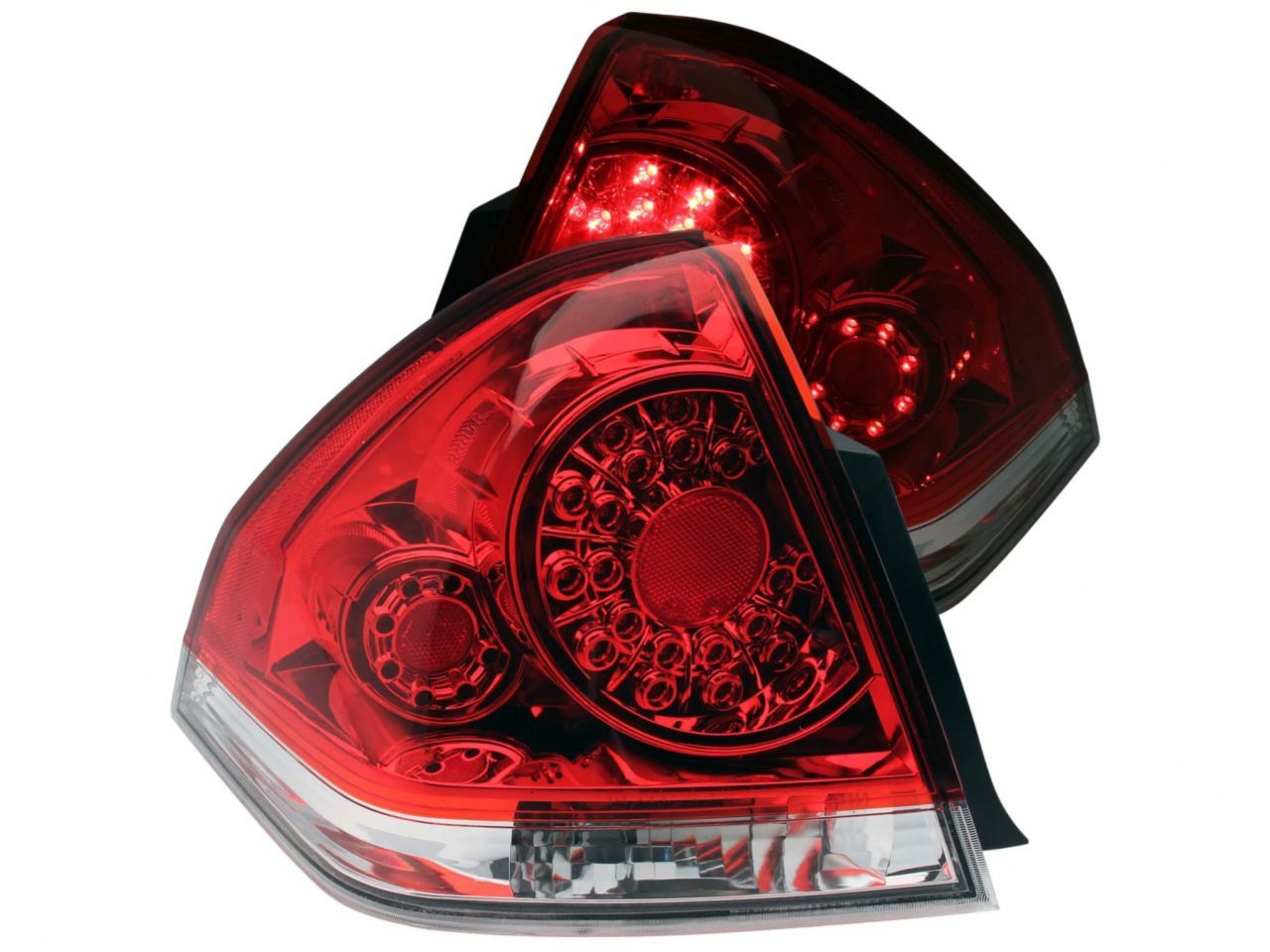 Anzo 2006-2013 Chevrolet Impala LED Taillights Red/Clear